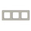 MINI Ramka uniwersalna potrójna kwadratowa z tworzywa taupe 60MR-3
