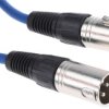 Kabel XLR 3m złącze A: 3-stykowe XLR złącze B: 3-stykowe XLR Niebieski RS PRO