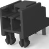 Pin header, 2 pole, pitch 3.96 mm, angled, black, 178495-9
