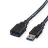 Kabel Roline Usb 3.2 Gen 1, Typ A-A, M/F, Czarny, 1,8 M