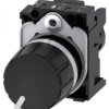 Potencjometr kompaktowy 22mm 1kOhm 1W IP69(K) tworzywo czarna gałka z uchwytem przył śrub SIRIUS ACT 3SU1200-2PQ10-1AA0