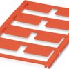 PA device marker, (L x W) 12.1 x 26.9 mm, red, sheet with 8 pcs, 0830852