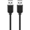 Kabel USB 2.0 Hi-Speed 1,8 m, czarny Wtyk USB 2.0 (typ A) Wtyk USB...