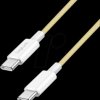 CU0354 Sync and charging cable, USB-C -> C, 60 W, yellow, 1.5 m