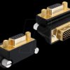 65261 VGA socket > DVI 24+5 - 270° angled adapter