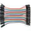 Premium Jumper Wires 40pk (Male/Male) 100mm