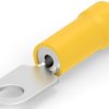 Insulated ring cable lug, 0.12-0.4 mm², AWG 26 to 22, 2.36 mm, M2, yellow, 321620