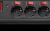 72567 Power strip, 6 sockets, type F CEE 7/7, can be switched off indi