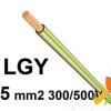 Przewód LGY 0,5 mm2 żółto-zielony (300/500V) jednożyłowy linka H05V-K (krążki 100m) IG2050.13 BITNER