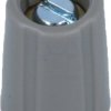 Rotary knob, 3 mm, plastic, gray, Ø 10 mm, H 14 mm, A2510038