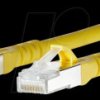 130845A077-E Patch cord RJ45 Cat.6A AWG26 S/FTP LSHF 10.0 m yellow