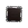 Przycisk 1-biegunowy, wenge, efekt drewna, Sedna Design i Elements SDD181111