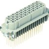 Socket contact insert, 24B, 64 pole, equipped, wire-wrap connection, with PE contact, 09210642701