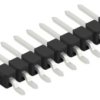 Pin header, 9 pole, pitch 2.54 mm, straight, black, SL12SMD0329Z