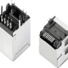 Weidmüller RJ45C5E R1D 3.2N4G/Y TY gniazdo RJ45 Weidmüller RJ45C5E R1D 3.2N4G/Y TY 2613200000 gniazdo Ilość pinów 8 czar