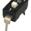 Przełącznik DIP 1-pozycyjny SPST THT 100 mA przy 50 V DC (liniowy), 25 mA przy 24 V DC (impulsowy) -20 → +85°C