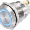 TRU COMPONENTS 1273005 Przełącznik wciskany GQ19F-10E/B/12V/S, 19 mm, 48 V/DC, 3 A, 1 szt.