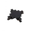 ŁĄCZNIK KRZYżOWY WPUSZCZANY CZARNY CTLS RECESSED POWER X CONNECTOR BLACK 8680 Nowodvorski