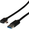 USB 3.2 connection cable, USB plug type C to USB plug type A, 1 m, black, EBUSBC-USBC5GAK.1