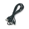 Przewód Rebel 3w1 USB typ A - microUSB, USB typ C, Lightning - czarny, materiałowy oplot - 1m
