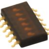 Przełącznik DIP-SWITCH Ilość sekcji 6 ON-OFF 0,025A/24VDC A6H-6102