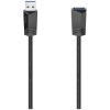 Hama 200628 USB 3.2 cable USB-A plug to socket Black 1.50 m