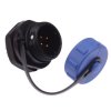 4 Pin Waterproof W13 Male Socket Panel Mount Connector IP68