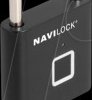 20965 Padlock with fingerprint sensor, 75 x 45 x 13 mm, black