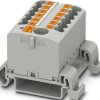 Distribution block, push-in connection, 0.5-10 mm², 40 A, 8 kV, gray, 1221436