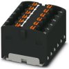 Distribution block, push-in connection, 0.14-2.5 mm², 12 pole, 17.5 A, 6 kV, black, 3002894