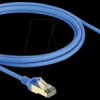 80334 Patch cable, Cat.8.1, F/FTP, Slim, 2 m, blue