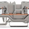 4-wire feed-through terminal, spring-clamp connection, 0.08-2.5 mm², 1 pole, 20 A, 8 kV, gray, 280-833