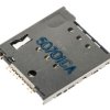 Złącze kart pamięci, raster: 1 mm 6-pinowe 2-rzędowe Prosty, Żeńskie Wciskany-Wciskany, Molex Micro SIM, seria micro-SIM