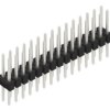 Pin header, 30 pole, pitch 2.54 mm, straight, black, 10053504