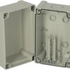 ABS enclosure, (L x W x H) 134 x 122 x 187 mm, gray, IP65, 5814062