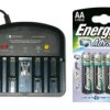 ładowarka MW 9168 GS + 4 x Energizer R6 AA Ni-MH 2450