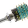 Przełącznik obrotowy, 4P6T, 250 mA przy 60 V, 125V ac, 6-położeniowy, NSF GX non short
