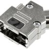 encitech D45PK-M-09-K 6560-0146-11 Obudowa złącza D-SUB Ilość styków: 9 tworzywo sztuczne, metalizowane 45 ° srebrny 1 s