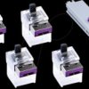 NC03PKPL Cable lock, RJ45, 5 pieces, with key, purple
