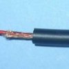 PRZEWÓD AUDIO 1-ŻYŁA CZARNY+BAWEŁNA 6mm
