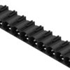 Pin header, 10 pole, pitch 7.62 mm, angled, black, 1472330000