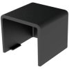 KOPOS 8621_FB Cable Duct Endpiece 20x20mm Black 1Piece Wall/Ceiling Use