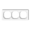 Deco Ramka Uniwersalna Potrójna Z Tworzywa Deco Soft, Biały Mat 25Drso-3