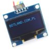 Wyświetlacz OLED niebieski graficzny 1,3'' 128x64px I2C v2 - niebieskie znaki - SH1106