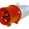 Wtyczka przenośna 4P 16A 400V czerwona IP44 6H Eurobloc GW60008