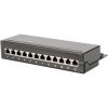 Digitus DN-91612SD-EA patch box 12-port CAT 6A 1U Black RAL 9005
