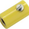 Złącze miniaturowe SKS Hirschmann, O 2.6 mm, 6 A, żółte