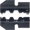 Crimping die for coaxial connectors, 97 49 40