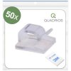 Quadrios 25CA475 Cable Clips Transparent Self-adhesive Ø 1-7 mm 50 pcs