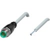 Sensor actuator cable, M12-cable plug, straight to open end, 5 pole, 2 m, PVC, gray, 4 A, 114959